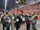 La delegazione all’arrivo