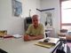 Carlo Frizzi in studio a Torre Pellice