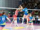 Attacco di Akrari contro Vero Volley Milano (foto di Christian Bosio)