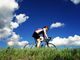 Ciclisti sulla futura ciclabile Pinerolo, Buriasco, Scalenghe