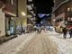neve alberi e montagne