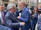 Il candidato di Forza Italia Paolo Damilano con Alberto Cirio