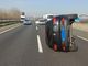 Auto si ribalta, traffico paralizzato sulla tangenziale sud