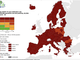 Mappa europea del contagio. Quinta settimana in rosso per il Piemonte