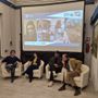 Jonathan De Jong, secondo da destra, alla presentazione di stamattina a Villar Perosa