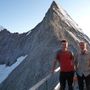 Luca Giribone e Giorgio Poët alla Mittellegihütte all’Eiger, agosto 2009