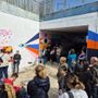 L’evento di inaugurazione del murale