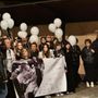 La manifestazione di lunedì scorso, in ricordo della coppia