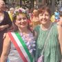 Da sinistra, Lia Bianco e Silvia Lorenzino al Pride di Torino