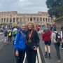 Da sinistra, Bertalot e Severini con il Colosseo sullo sfondo