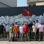 Nichelino, pulito e restituito a nuova vita il murale della pace vandalizzato