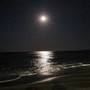 Il mare di Pietra Ligure al chiaro di Luna
