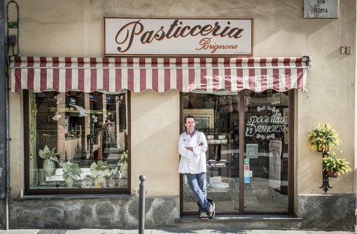 La pasticceria Brignone a Dronero: in foto Giorgio Brignone La pasticceria Brignone a Dronero: in foto Giorgio Brignone