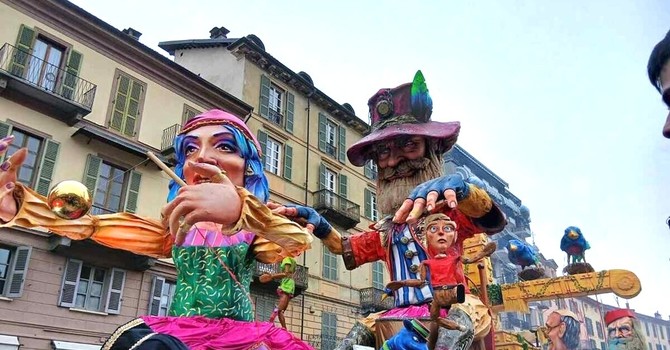 Saluzzo, il carro di Scalenghe vincitore di tappa