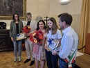 La premiazione in Comune La premiazione in Comune