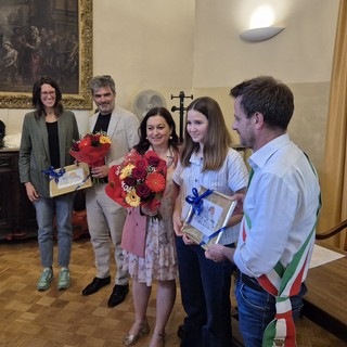 La premiazione in Comune