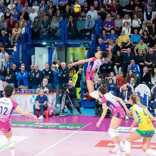 Un punto contro Bergamo dello scorso campionato (foto di Christian Bosio)