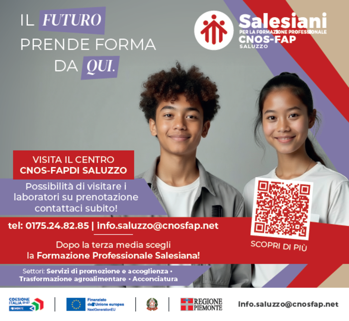 Dopo la terza media scegli fra i tre  percorsi triennali gratuiti del CnosFap