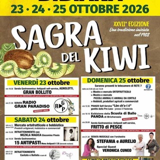 A Bibiana l’autunno ha il sapore di frutta: torna la Sagra del Kiwi