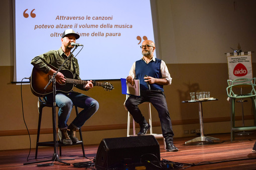 Da sinistra, Casalis e Petronella alla festa dell’Aido di Airasca