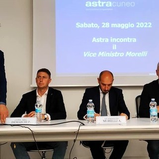 Astra Cuneo e gli autotrasportatori hanno incontrato Alessandro Morelli, viceministro alle Infrastrutture