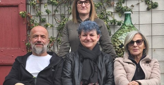 Da sinistra Grognardi, Benecchio e Balossino, in piedi Chiurato