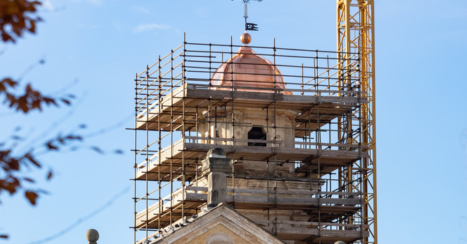 I lavori a San Bernardino (foto di Christian Bosio)