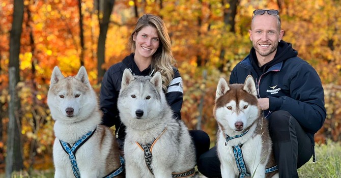 Vottero e Vercellone con Eleven (al centro), Cino e Dark