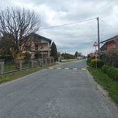 Nuovo dosso a Bricherasio: in via Valdomenica per proteggere i residenti dalla velocità della auto