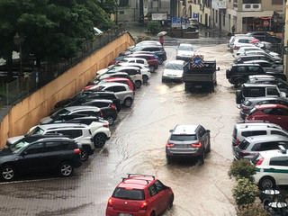 Piazza Santa Maria allagata a Bricheraio