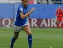 Barbara Bonansea con la maglia azzurra
