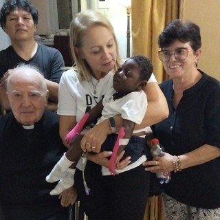 Blessing con il vescovo emerito Debernardi