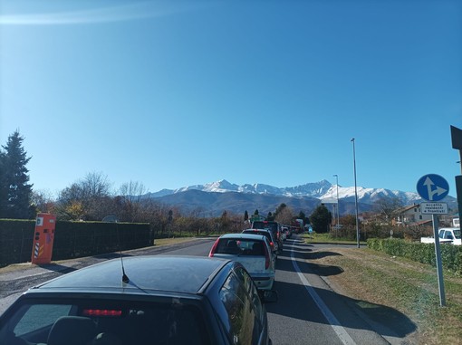 La coda sulla Sp161 La coda sulla Sp161