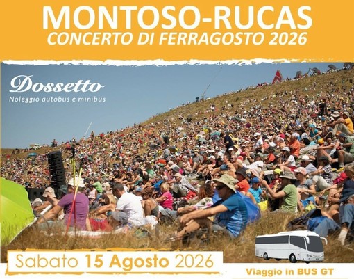 Concerto di Ferragosto a Montoso-Rucas: da Torino un pullman per vivere l’evento senza pensieri Concerto di Ferragosto a Montoso-Rucas: da Torino un pullman per vivere l’evento senza pensieri
