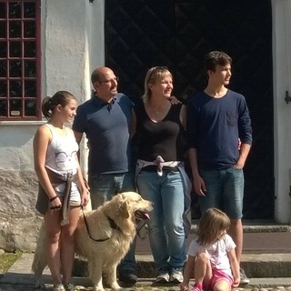 Teddy con la sua famiglia di Cantalupa