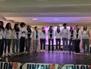 La squadra sul palco della presentazione