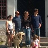 Teddy con la sua famiglia di Cantalupa