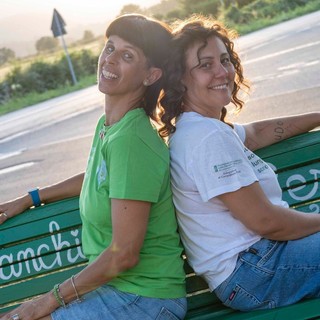 Stefania Ferrero ed Elena Lauro sulla Panchina del respiro Stefania Ferrero ed Elena Lauro sulla Panchina del respiro