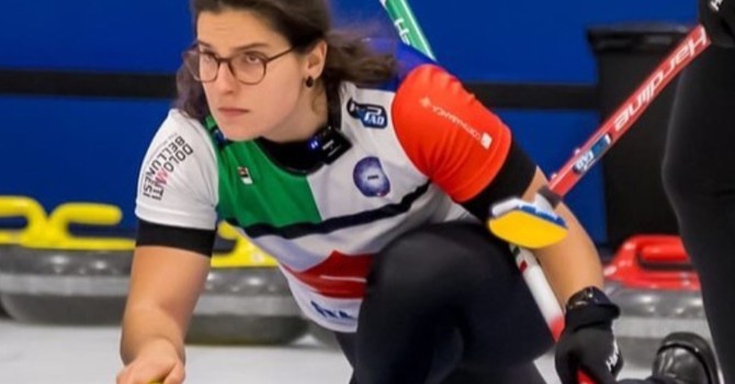 Angela Romei sul ghiaccio