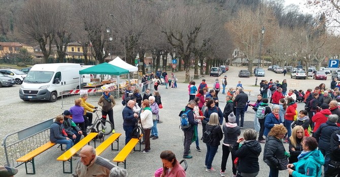 La partenza da Cavour dello scorso anno