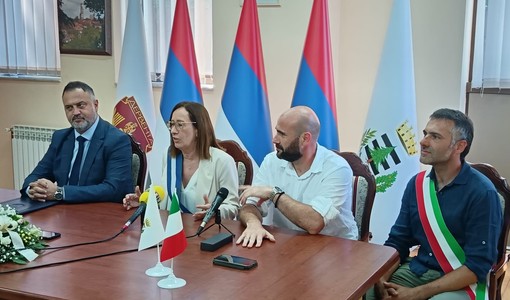 La delegazione pinerolese in visita a Derventa a luglio La delegazione pinerolese in visita a Derventa a luglio