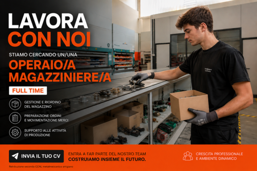 Azienda del Saluzzese ricerca operaio/a magazziniere/a Azienda del Saluzzese ricerca operaio/a magazziniere/a