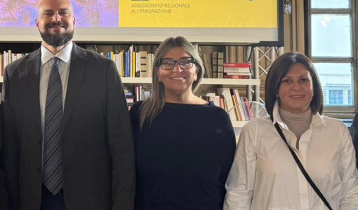 Chantal Re, al centro, con l’assessore regionale Maurizio Marrone e il consigliere regionale di Fdi Alessandra Binzoni