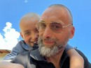 Papà Federico con il figlio Alberto