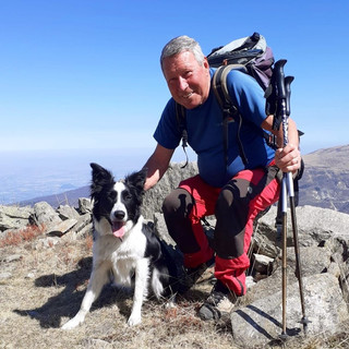 Guido Cogno in montagna, una delle sue passioni