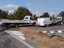 Il mezzo mentre viene rimosso Il mezzo mentre viene rimosso