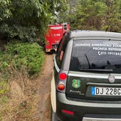 Incendio in una cascina a Villafranca Piemonte