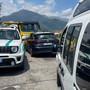 Il posto di blocco con i carabinieri Il posto di blocco con i carabinieri