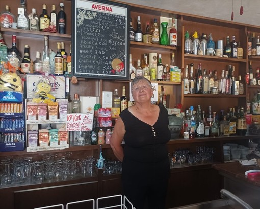 Elda Bessone nel suo locale Elda Bessone nel suo locale