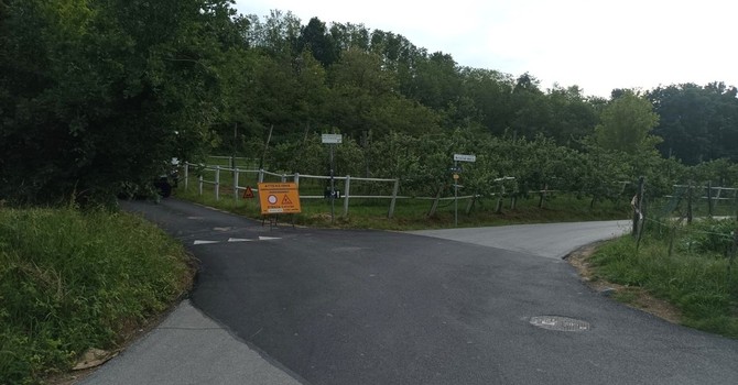 Asfalto nuovo in strada Rivà: stop al traffico sulla salita tra Luserna San Giovanni e Bricherasio